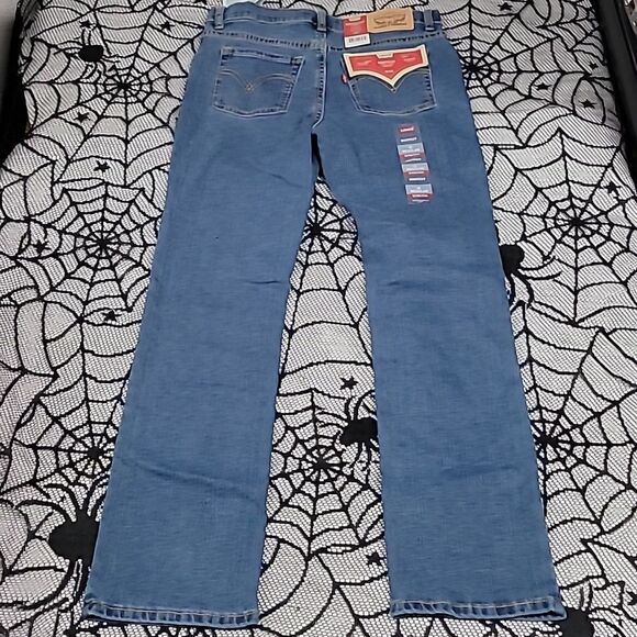 Levi's Bootcut Stretch Girls Demin Blue Jeans Size 12 Regular - Picture 5 of 8